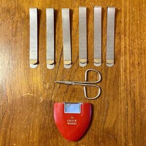 Quilting Clips Stainless Steel Hemming Clips, Chalk Wheel And Scissors